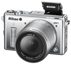 Цифровой фотоаппарат Nikon 1 AW1 Kit 11-27.5mm серебристый
