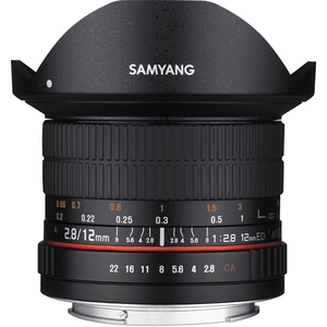 Объектив Samyang Canon/EF MF 12mm F2.8 ED AS NCS Fish-eye