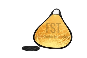 Отражатель 2 в 1, 60см треугольный FST TR-051GS (золото, серебро)