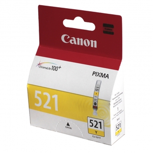 Картридж струйный Canon CLI-521Y желтый