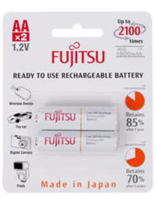 Аккумулятор Fujitsu HR-3UTCEX(2B) АА, 1900 мАч, 2 шт (в блистере)