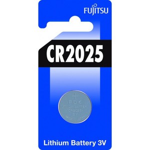 Батарея литиевая Fujitsu CR2025(B), 1 шт, (в блистере)