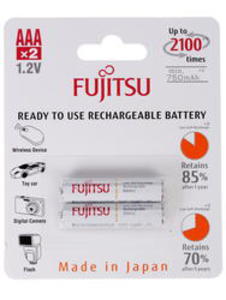 Аккумулятор Fujitsu HR-4UTCEX(2B) ААА, 750 мАч, 2 шт (в блистере)