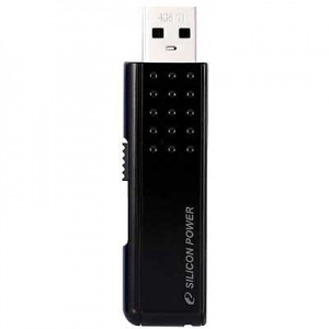 Флэш накопитель USB 4 Gb Silicon Power TOUCH 210 Black