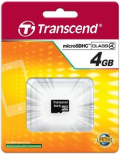 Карта памяти Transcend TS4GUSDHC4 microSDHC 4 Гб class 4