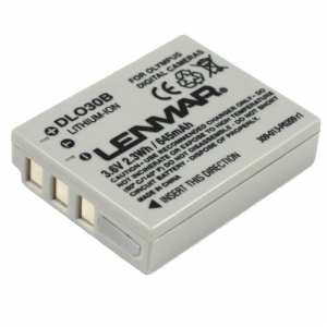 Батарея аккумуляторная Li-ion Lenmar DLO30B (Olympus Li30B) 3,6B 645mAh