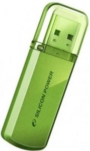 Флэш накопитель USB 2 Gb Silicon Power Helios 101 Green