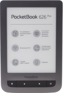 6'' Электронная книга PocketBook 626 Plus Grey PB626(2)-Y-RU