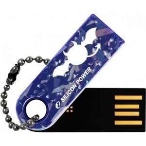Флэш накопитель USB 4 Gb Silicon Power TOUCH 820 Blue