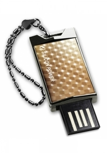 Флэш накопитель USB 8 Gb Silicon Power TOUCH 851 Gold