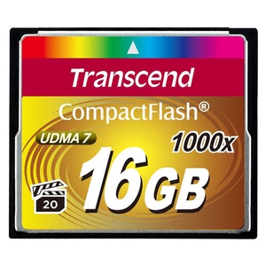 Карта памяти CF 16Gb Transcend Ultimate 1000x R:160 W:70 - Compact Flash TS16GCF1000