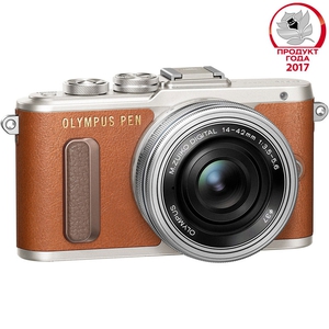 Цифровой фотоаппарат Olympus PEN E-PL8 Kit 14-42 (EZ-M1442EZ) коричневый