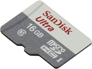 Кaрта памяти 16Gb SanDisk Class 10 UHS-I Extreme SDSQUNC-016G-ZN3MN с переходником под SD