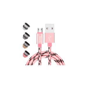 USB кабель HOCO "Premium" U6 USB-micro USB плетеный серебристый