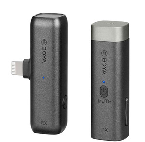 Микрофон беспроводной Boya BY-WM3D, совместим со смартфонами Apple (Lightning), DSLR и видео камерами, ПК