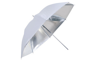 Зонт студийный FUJIMI FJ567 однослойный белый/серебро 101 см