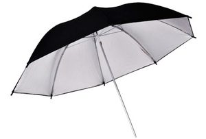 Зонт студийный FUJIMI FJ569 однослойный черный/серебро 101 см