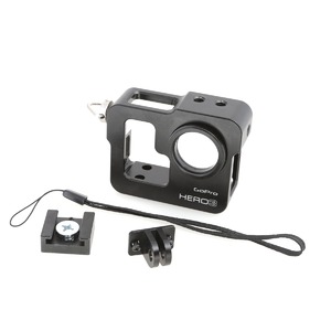 Аксессуары GoPro FUJIMI GP FMS-100 black Алюминиевый чехол-рамка с штативным гнездом для GoPro, Цвет: чёрный (GoPro3)