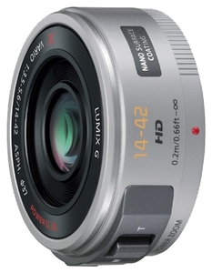 Объектив Panasonic 14-42mm f/3.5-5.6 Aspherical Power O.I.S. Lumix G X Vario (H-PS14042) Silver