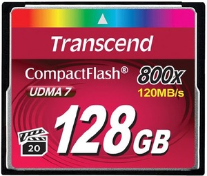 Карта памяти Compact Flash 128GB Transcend 800x Ultra Speed - Compact Flash TS128GCF800 (Оригинальная!)