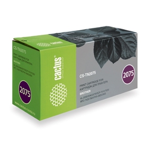 Тонер-картридж Cactus Brother CS-TN2075 Чёрный 2500стр для Brother HL-2030/2040/2070/DCP-7010/7025/MFC7420/7820