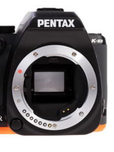 Цифровой фотоаппарат Pentax K-S2 Kit DA 18-50mm DC WR черный/оранжевый
