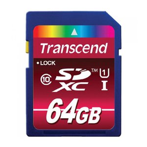 Кaрта памяти SDXC 64GB Transcend Card Class 10 UHS-1 TS64GSDXC10U1 (90/40 MB/s)