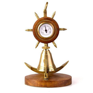 Звонок  "Якорь с барометром" на подставке