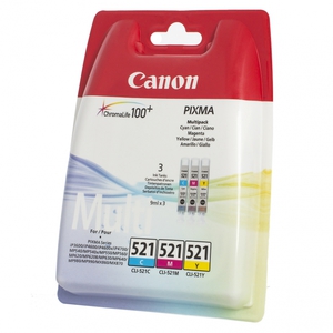 Набор цветных картриджей Canon CLI-521 Multipack (C/M/Y)