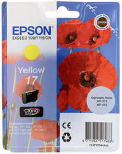 Картридж струйный Epson T17 желтый