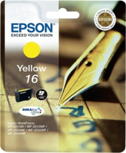 Картридж струйный Epson T16 желтый