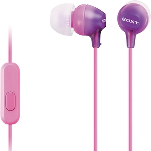 Наушники с микрофоном Sony MDR-EX15AP фиолетовый