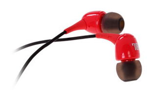 Наушники JBL T100A красный