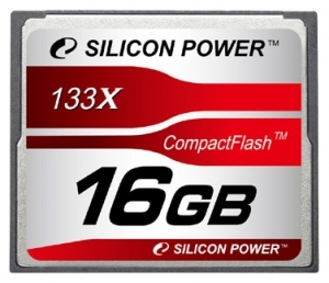 Карта памяти Compact Flash-16Gb 133x Silicon Power