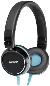 Наушники полноразмерные SONY MDR-ZX600 (3.5 mm jack) синие реплика