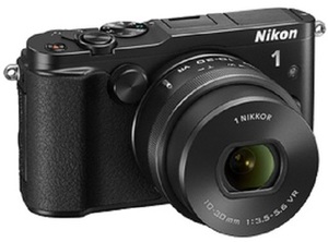 Цифровой фотоаппарат Nikon 1 V3 Kit 10-30mm VR + GRIP черный