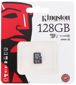 Карта памяти Kingston microSDXC 128 Гб