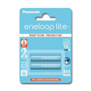 Аккумулятор PANASONIC Eneloop Lite AAA 550 4BP (BK-4LCCE/4BE)