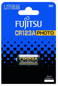 Элемент питания (батарейка) Fujitsu CR123A(B), серии Photo, 1 шт, (в блистере)