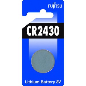 Батарея литиевая Fujitsu CR2430(B), 1 шт, (в блистере)