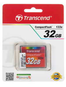 Карта памяти Transcend Compact Flash 32Gb 133x TS32GCF133