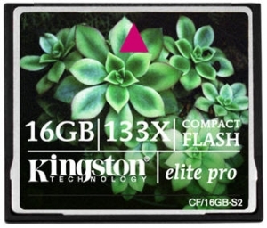 Карта памяти Compact Flash-16Gb 133x Kingston