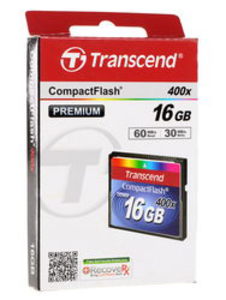 Карта памяти Compact Flash 16GB 400x Transcend