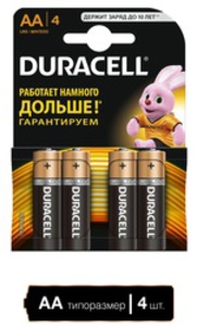 Батарейка AA Duracell Basic LR6 4шт