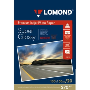 Фотобумага Lomond Paper Super Glossy A6/270/20л (1106102)