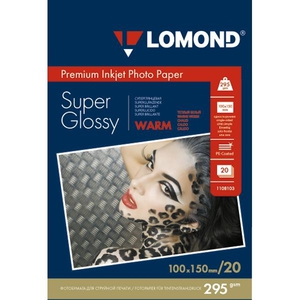 Фотобумага Lomond Paper Super Glossy 10x15, 295/20л (1108103)