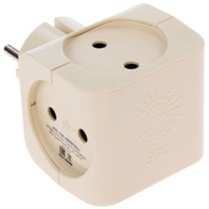 Тройник ЭРА SP-4-I бежевый