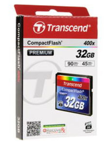 Карта памяти Compact Flash 32GB 400x Transcend TS32GCF400