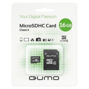 Карта памяти QUMO microSDHC 16 Гб class 4