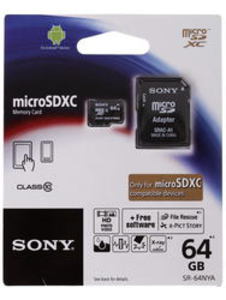 Карта памяти Sony microSDXC 64 Гб